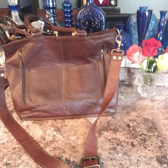 Modosh Leather Satchel/Crossbody - Picture 1 of 7